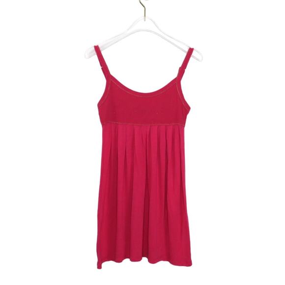 Express Y2k Hot Pink Baby Doll Spaghetti Strap Tank Top  XS Cute Summer - Picture 3 of 8